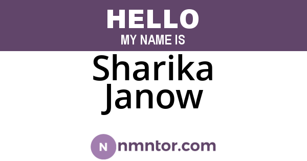 Sharika Janow