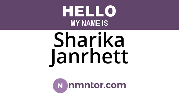 Sharika Janrhett