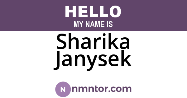 Sharika Janysek