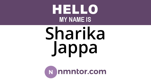 Sharika Jappa