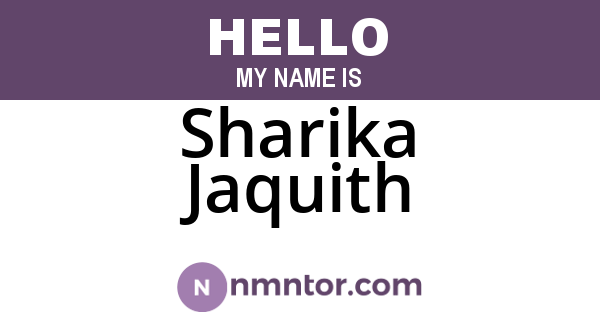 Sharika Jaquith