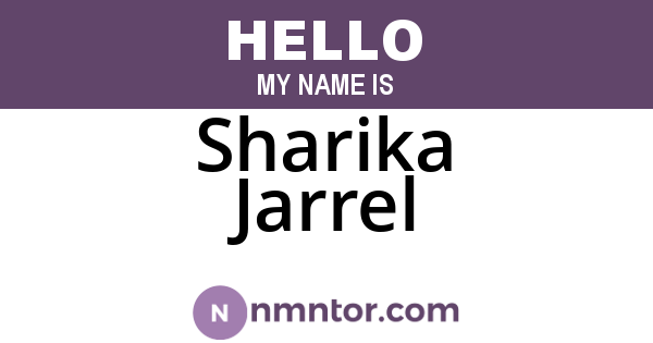 Sharika Jarrel
