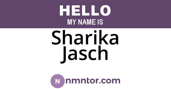 Sharika Jasch