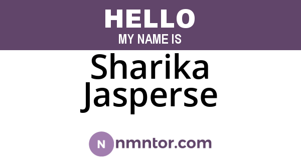 Sharika Jasperse