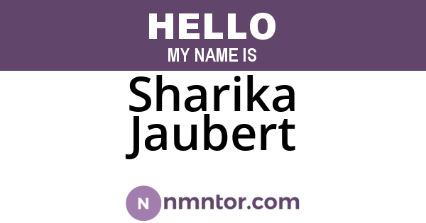 Sharika Jaubert