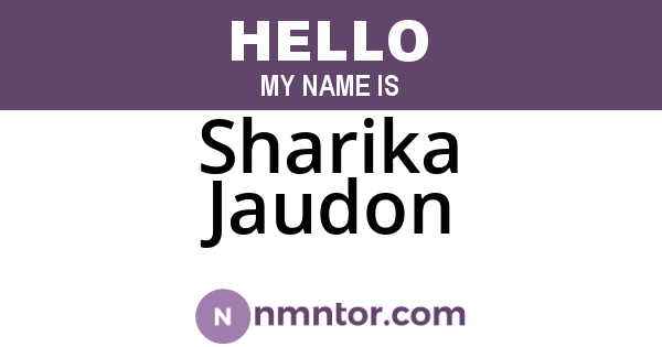 Sharika Jaudon