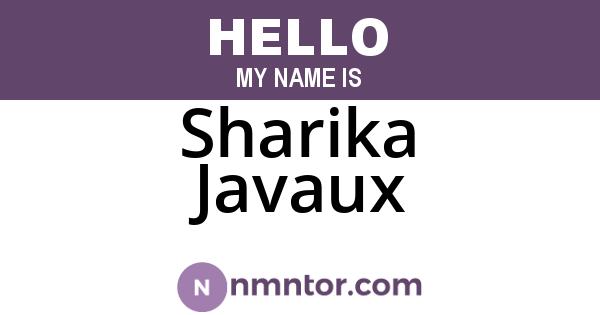 Sharika Javaux