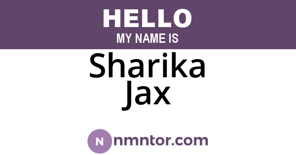 Sharika Jax