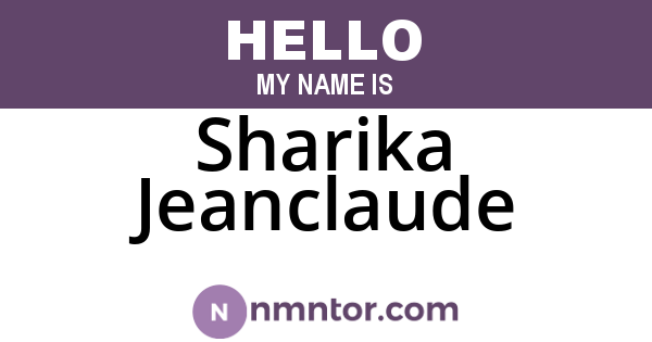 Sharika Jeanclaude