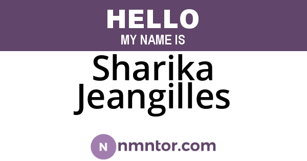 Sharika Jeangilles