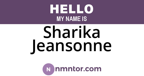 Sharika Jeansonne