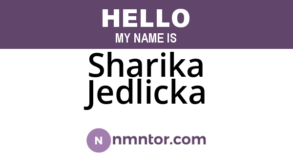 Sharika Jedlicka