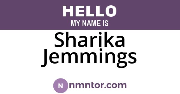 Sharika Jemmings