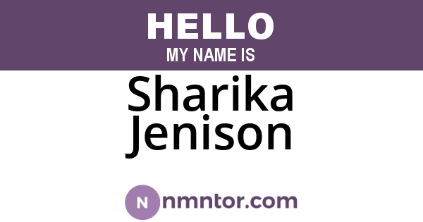 Sharika Jenison