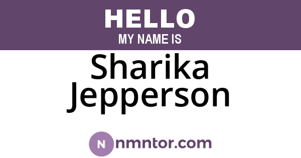 Sharika Jepperson
