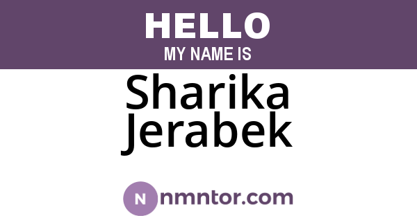 Sharika Jerabek