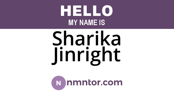 Sharika Jinright