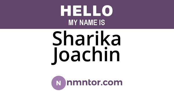 Sharika Joachin