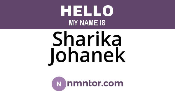 Sharika Johanek