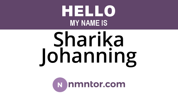 Sharika Johanning