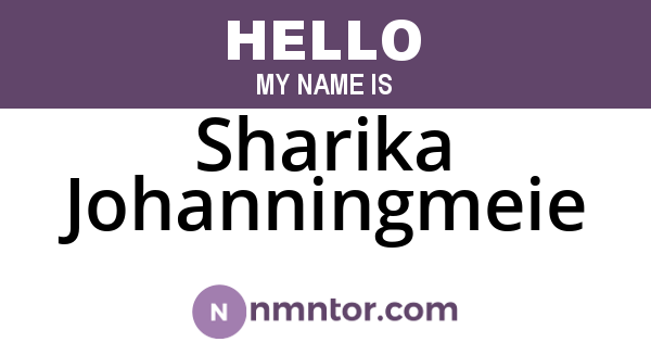 Sharika Johanningmeie