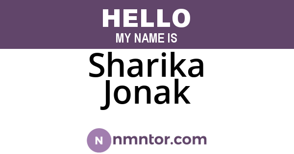 Sharika Jonak