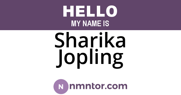 Sharika Jopling