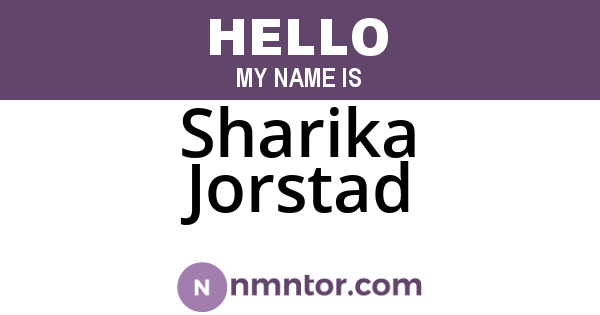 Sharika Jorstad