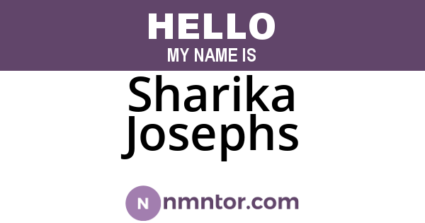 Sharika Josephs