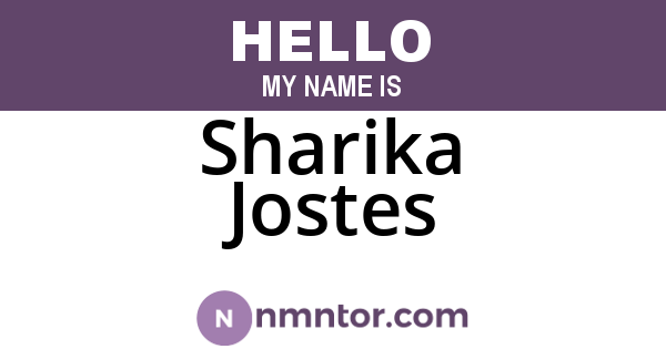 Sharika Jostes