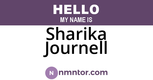 Sharika Journell