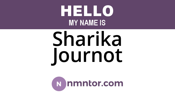 Sharika Journot