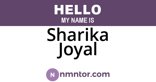 Sharika Joyal