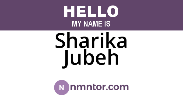 Sharika Jubeh