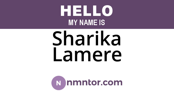 Sharika Lamere