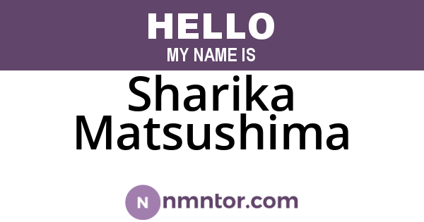 Sharika Matsushima