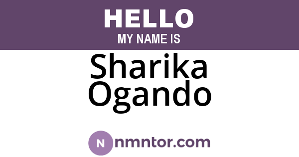 Sharika Ogando