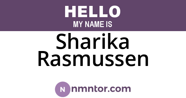 Sharika Rasmussen