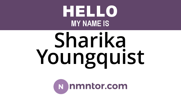 Sharika Youngquist