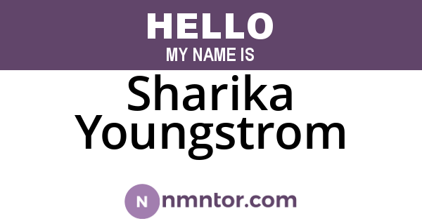 Sharika Youngstrom