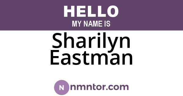 Sharilyn Eastman