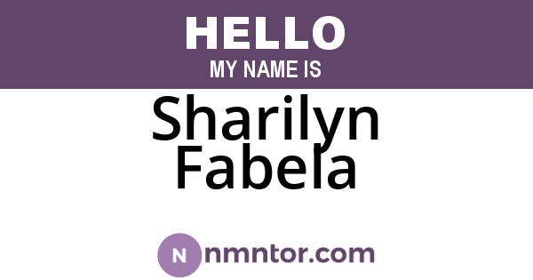 Sharilyn Fabela