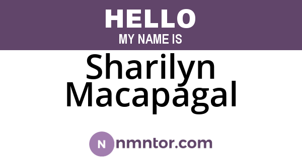 Sharilyn Macapagal