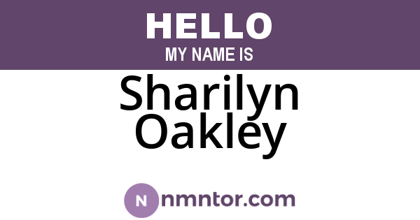 Sharilyn Oakley