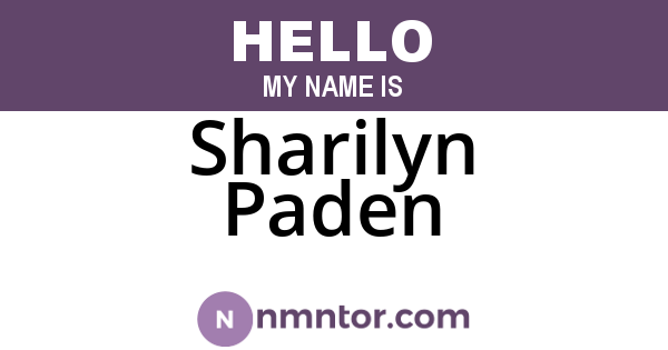 Sharilyn Paden