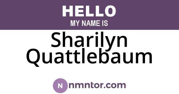 Sharilyn Quattlebaum