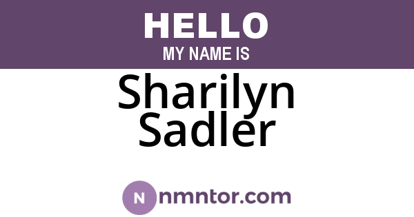 Sharilyn Sadler