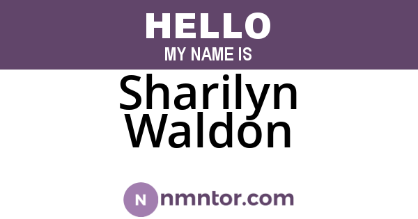 Sharilyn Waldon