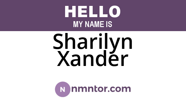Sharilyn Xander