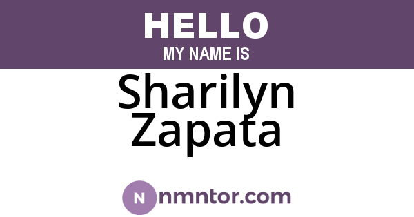 Sharilyn Zapata